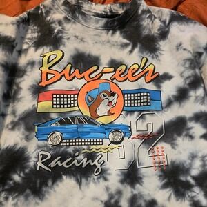 Buc-ee's Racing Tie Dye Crewneck Sweatshirt Size Large